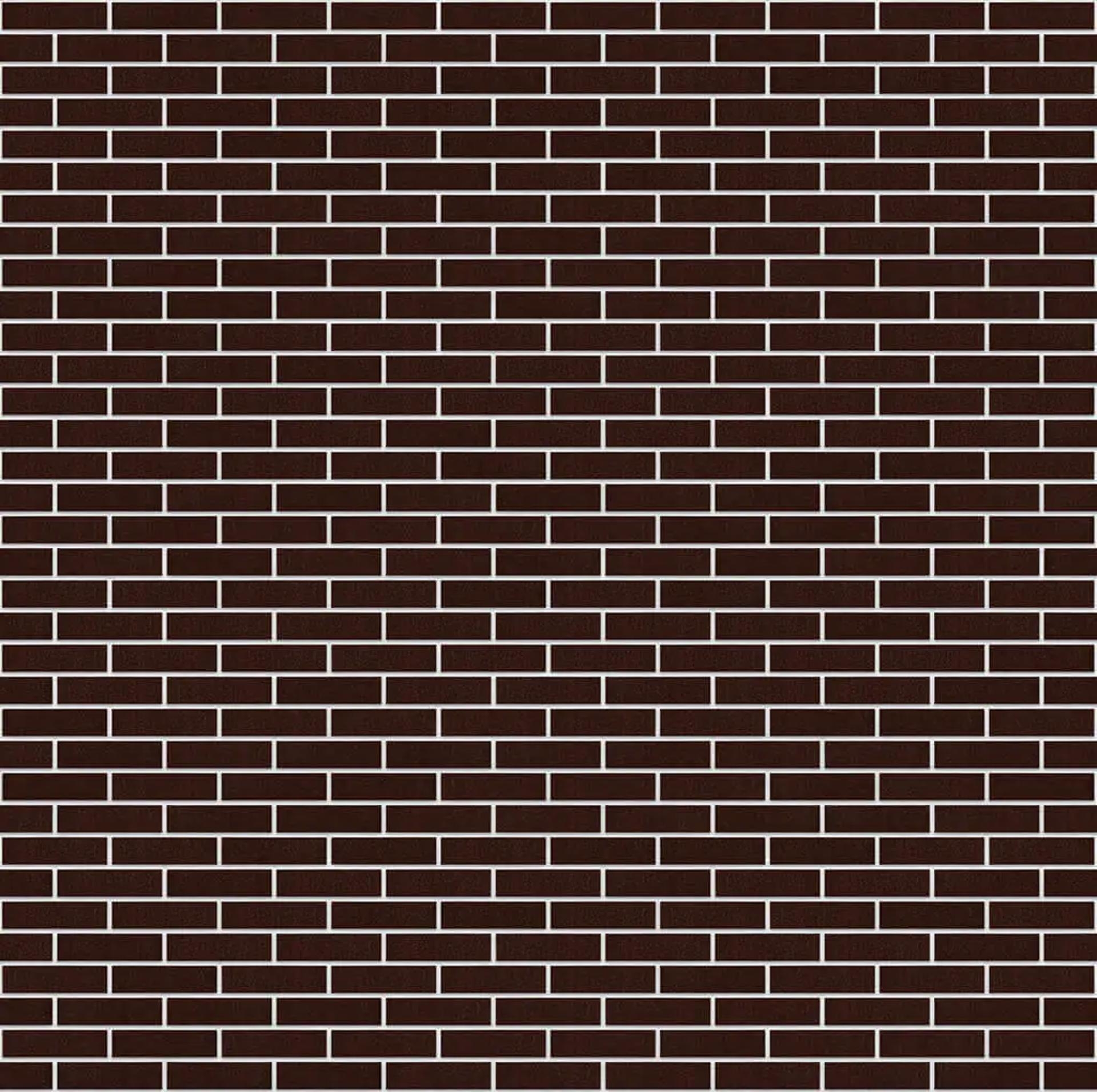 Fuga Dekorativna Cigla Listela Brown-glazed Bela