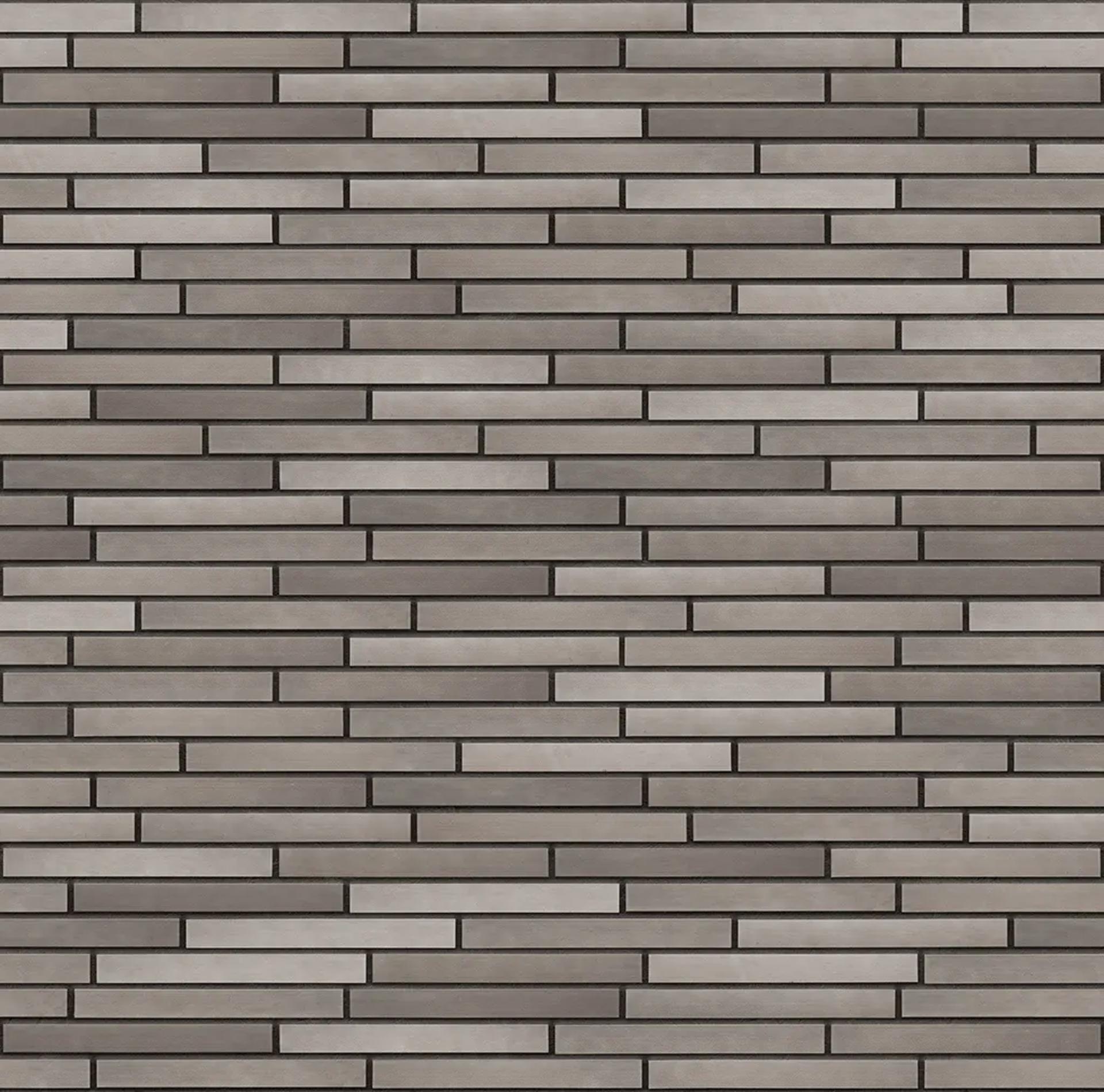 Fuga Dekorativna Cigla Listela Silver stone Antracit