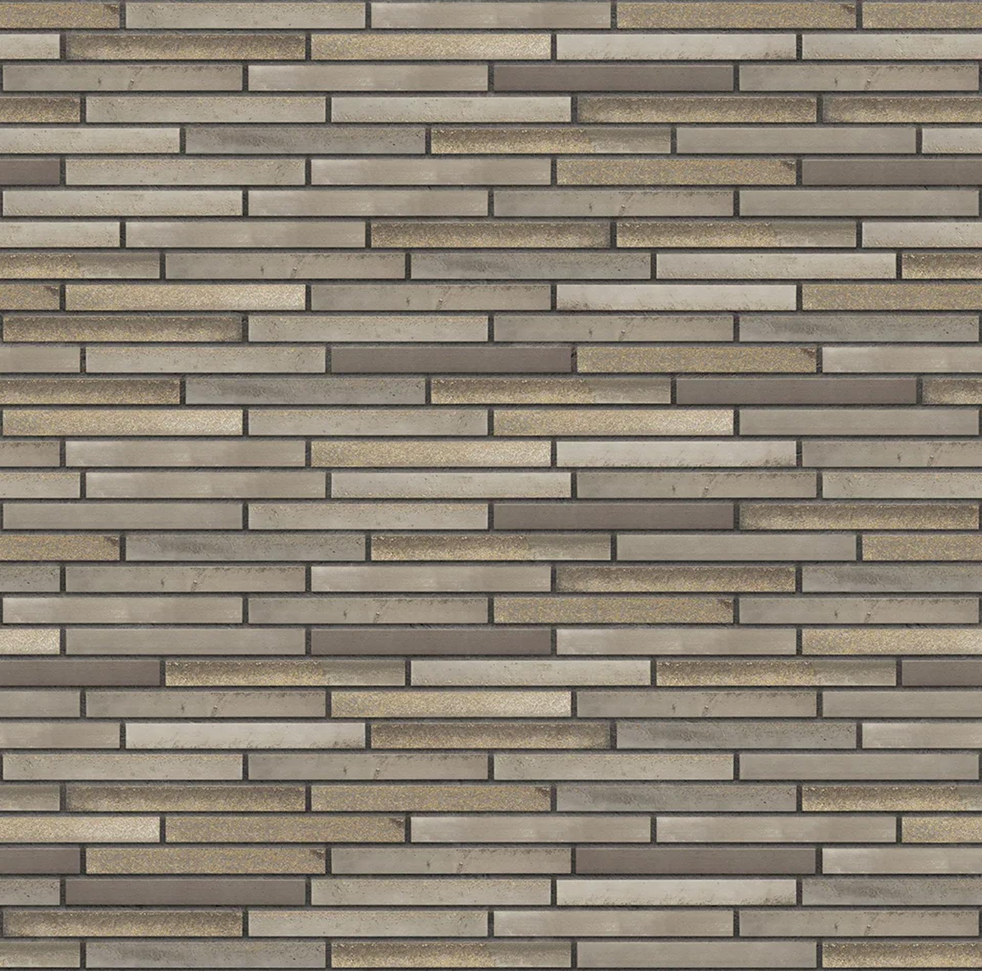 Fuga Dekorativna Cigla Listela Golden grey Tamno siva