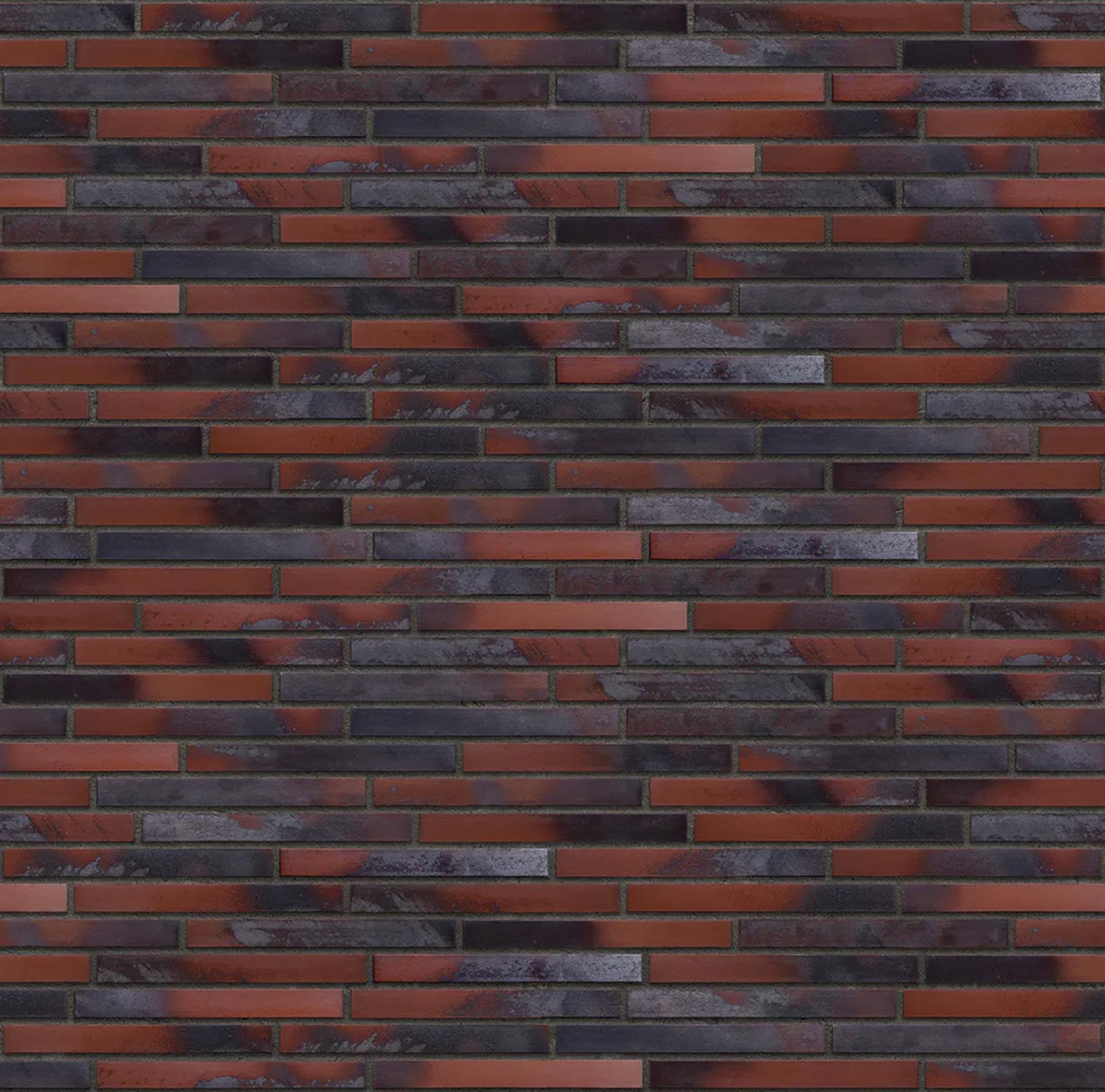 Fuga Dekorativna Cigla Listela Iron clay Tamno Siva